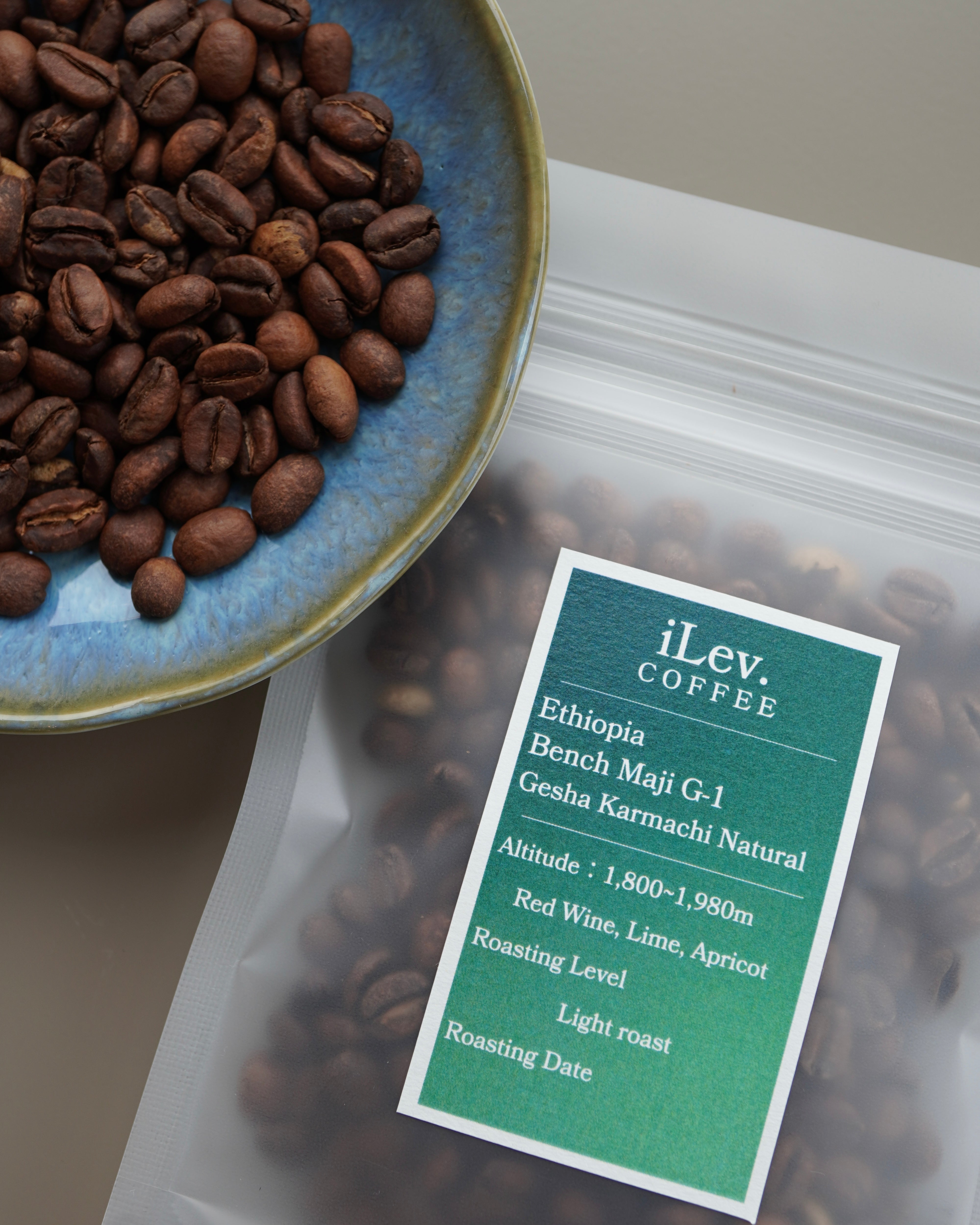 エチオピア ベンチ・マジ G-1 ゲシャ・カルマチ農園 ナチュラル［浅